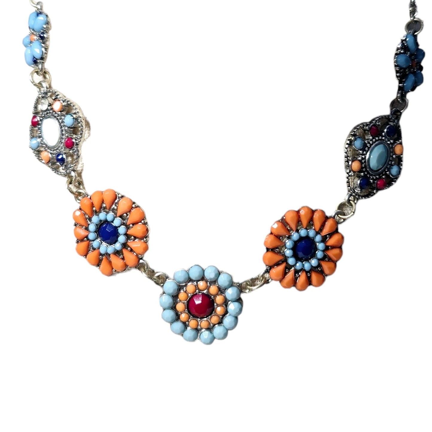 Faux Gemstone Southwestern Style Necklace