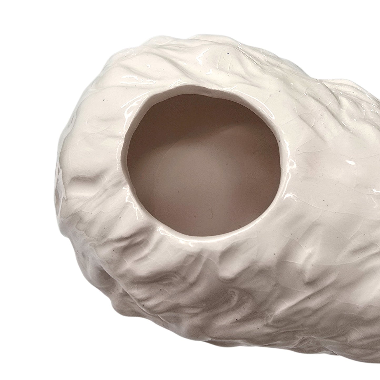 Vintage Artmark White Persian Cat Cosmetic Brush Holder - NIB