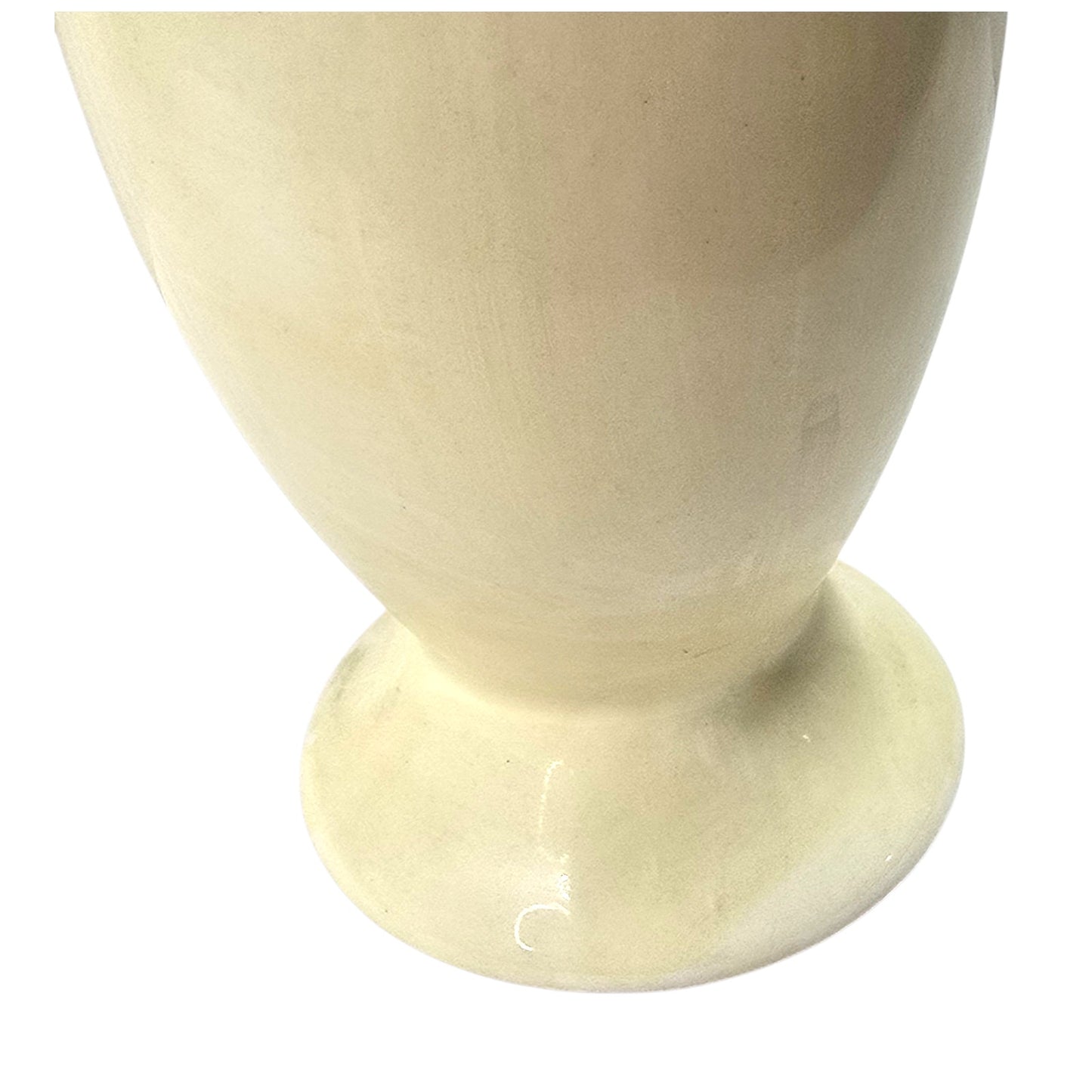 Vtg Czechoslovakia Pottery Vase Orange Yellow Brown Drip Glaze Ceramic 6"