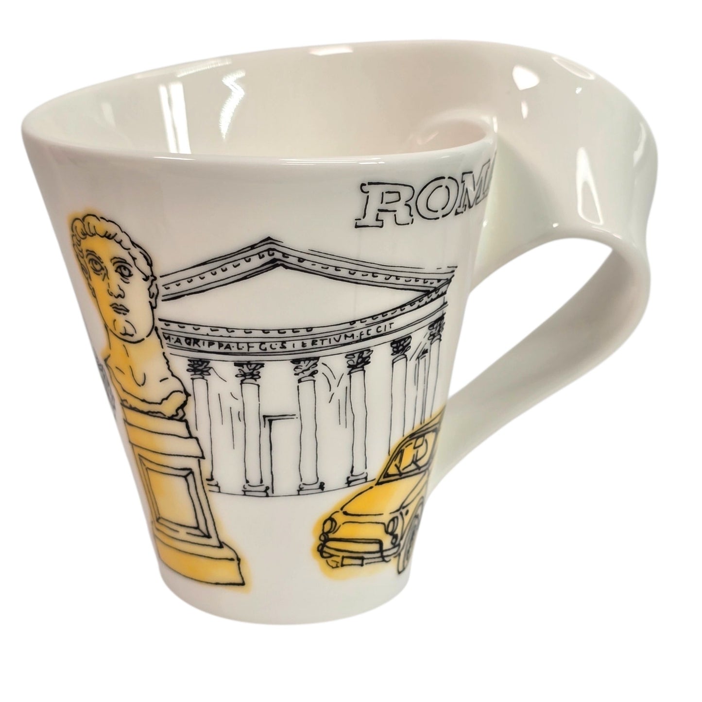 Set of 2 Villeroy & Boch New Wave Cities of the World Mugs Rome & New York