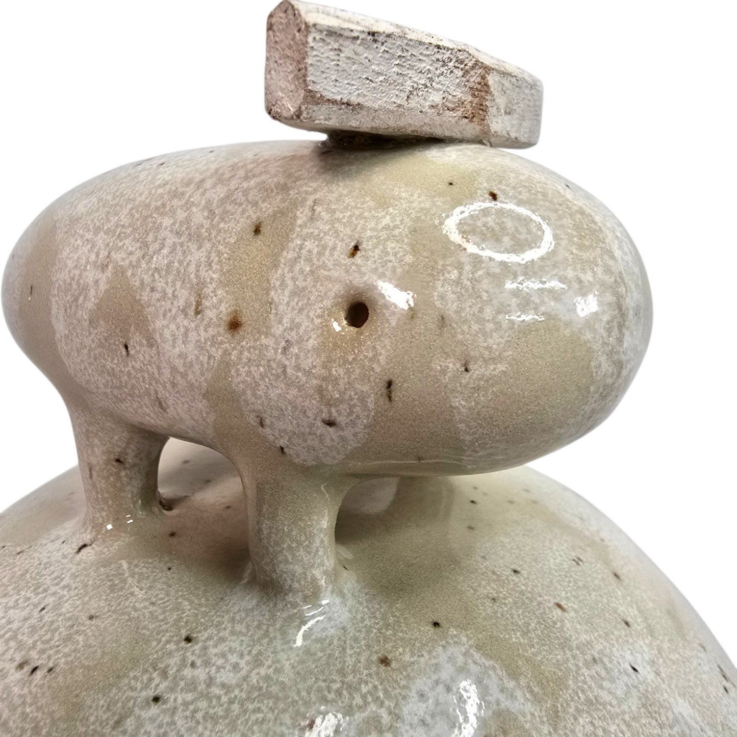 Anthropologie Godeleine de Rosamel Creature Jar Pottery Trinket Vessel Whimsical