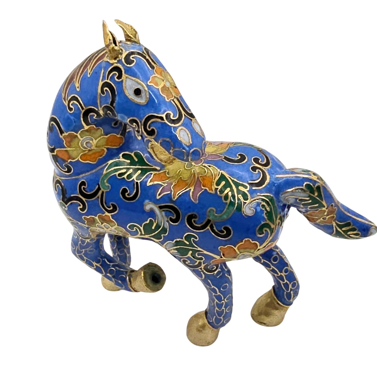 Vintage Cloisonne Horse Figurine Franklin Mint 1991 without Base