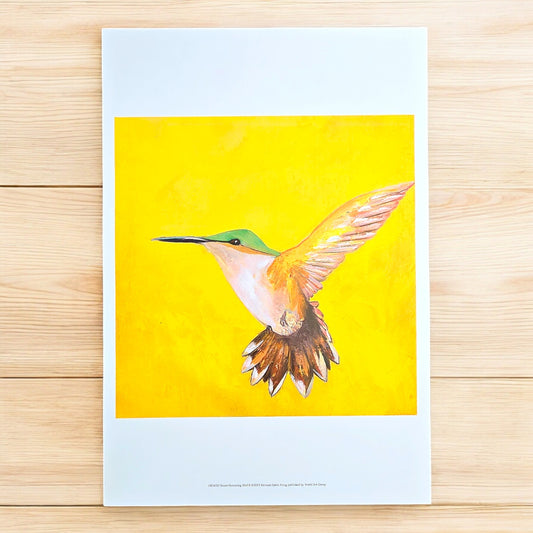 Art Print: Sweet Humming Bird II, 2015, 12x12 print on 13x19 stock