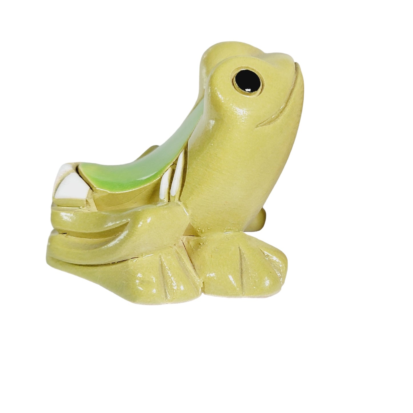 Artesania Rinconada Green Tree Liap Frog , Ceramic Frog Collectible Figurine