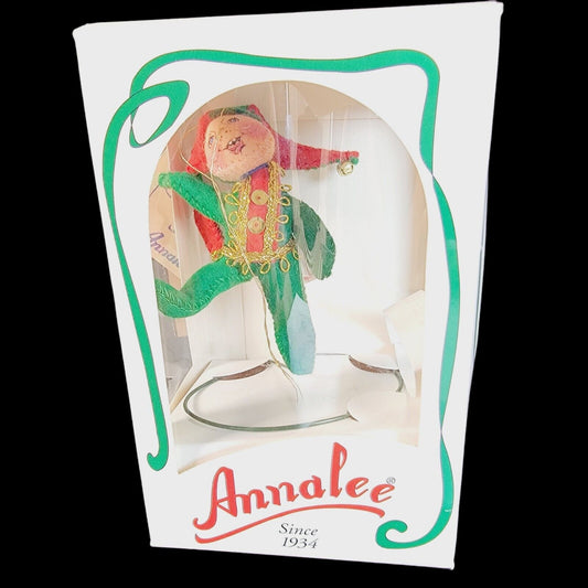 1995 Annalee 3" Just A Jester Ornament, Annalee Mobilitee Christmas Ornament