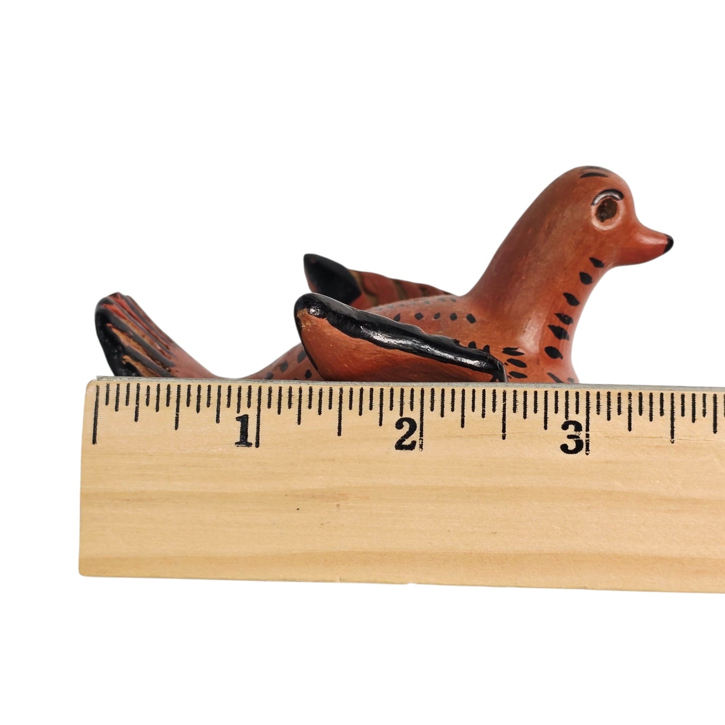 Tonala Pottery Penny Bird Mexican Folk Art Ceramic Coin Bank