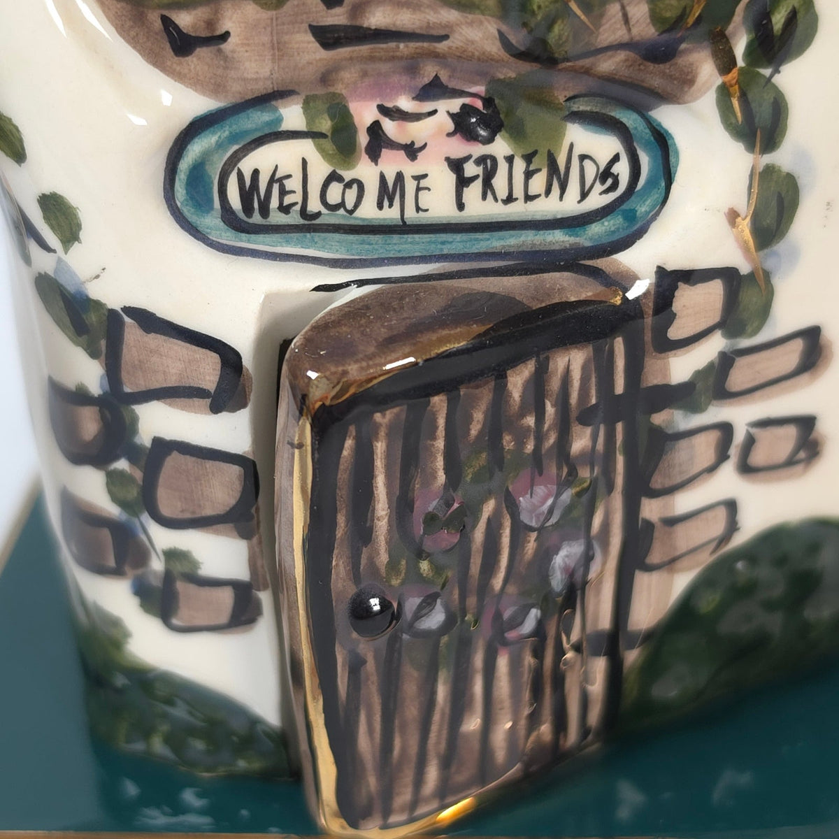 Blue Sky Clayworks Heather Goldminc Welcome Friends Dragonfly Cottage Tealight
