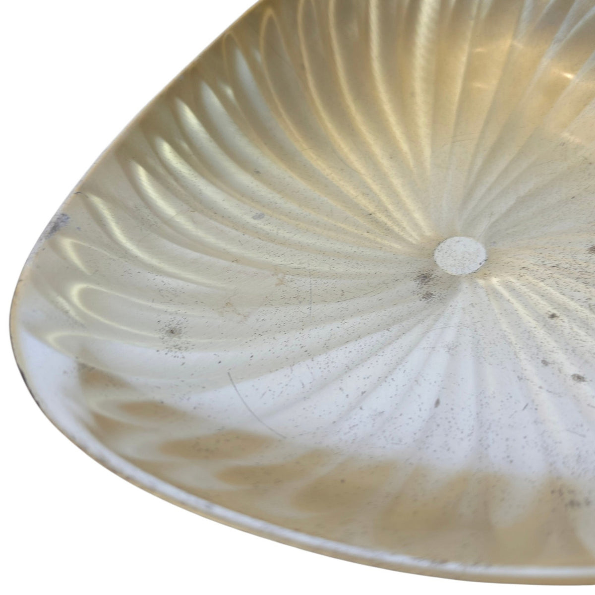 Vintage West Germany Silverplate Scalloped Footed Dish Broadway 8.5" Mid Century