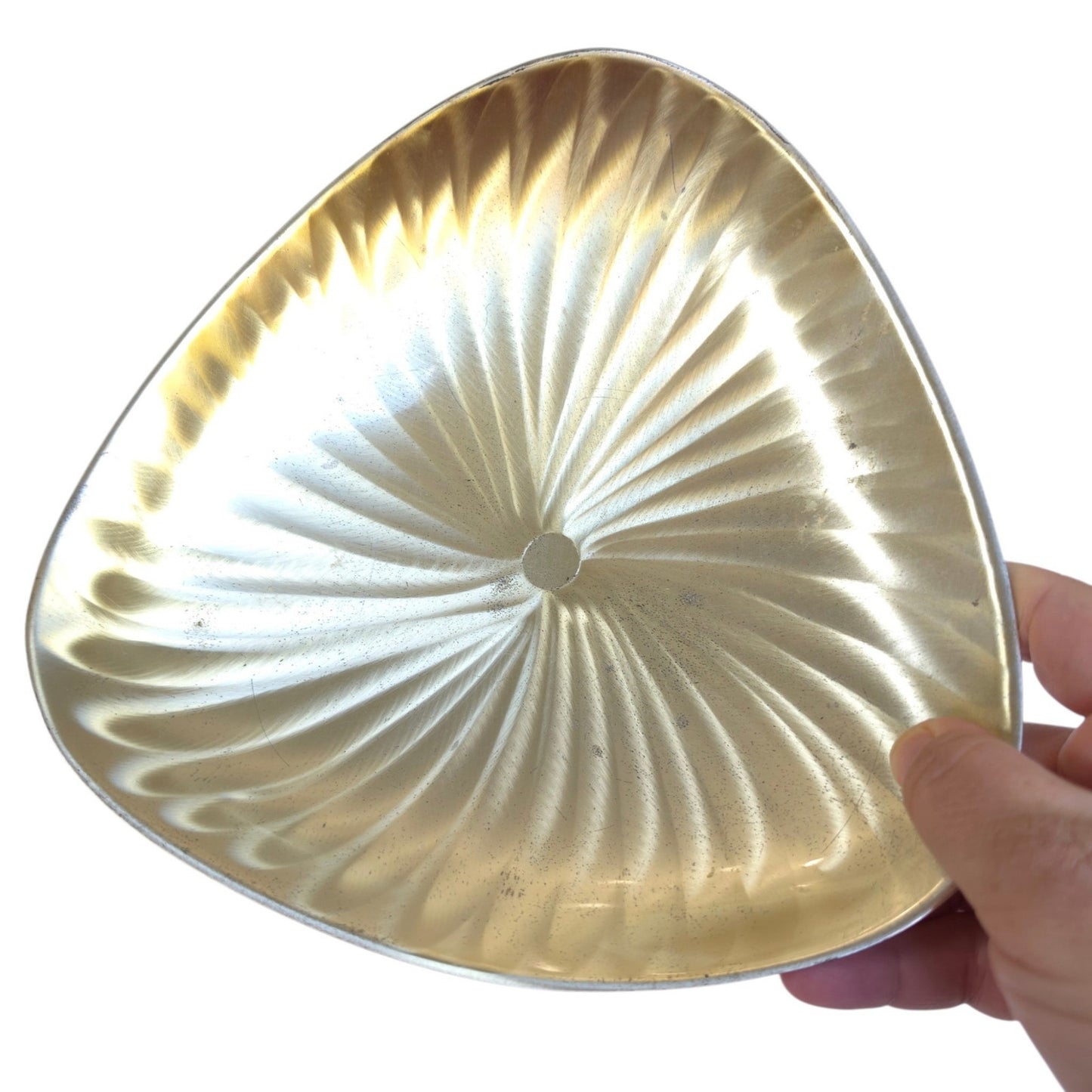 Vintage West Germany Silverplate Scalloped Footed Dish Broadway 8.5" Mid Century