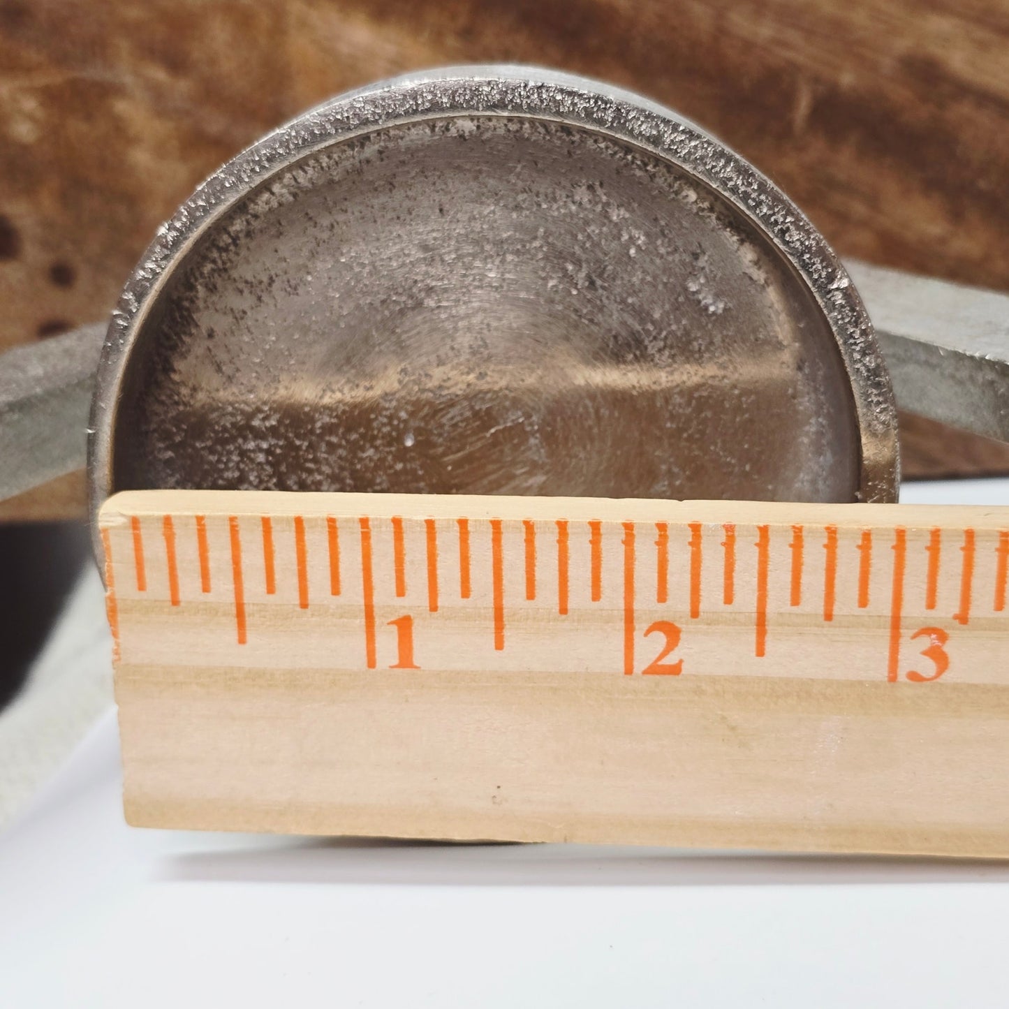 Heart-Shaped Candle Holder Silver-Finished Aluminum & Mango Wood India Valentine