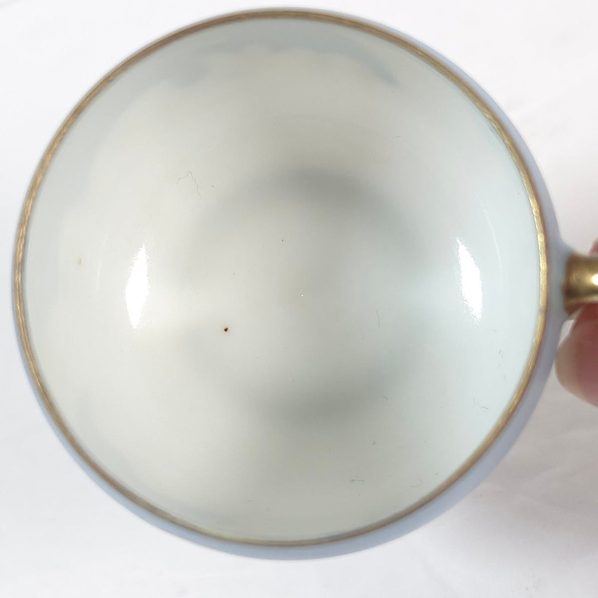 Vintage Japanese Blue Sky Crane Eggshell Porcelain Replacement Teacup