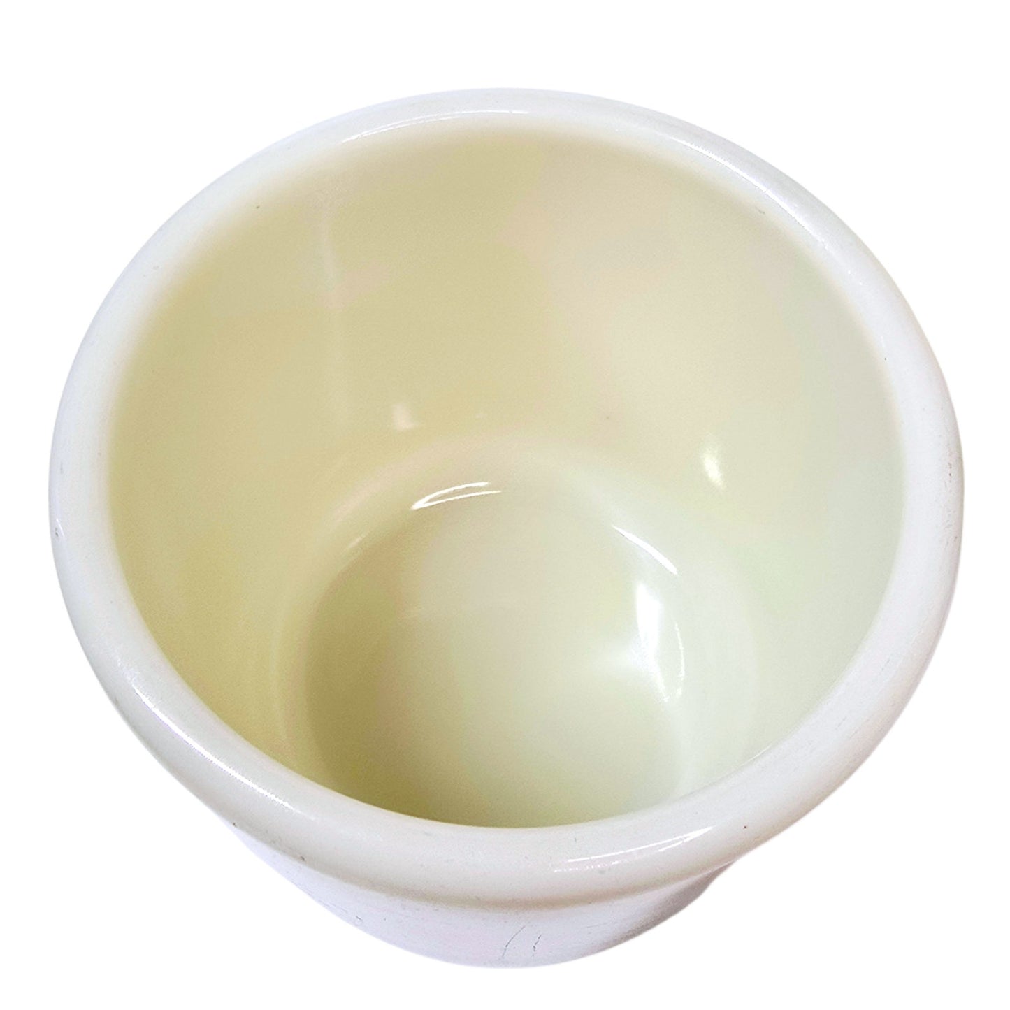 Corning USA Milk Glass Watchman's Navy Hand Warmer Cups Set of 2 No Handle Mug