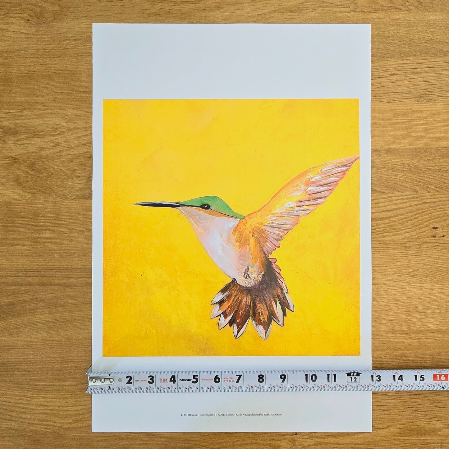 Art Print: Sweet Humming Bird II, 2015, 12x12 print on 13x19 stock