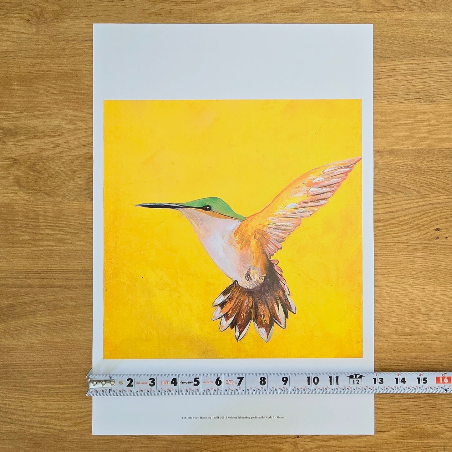 Art Print: Sweet Humming Bird II, 12x12 print on 13x19 stock, Mehmet Sahin Altug
