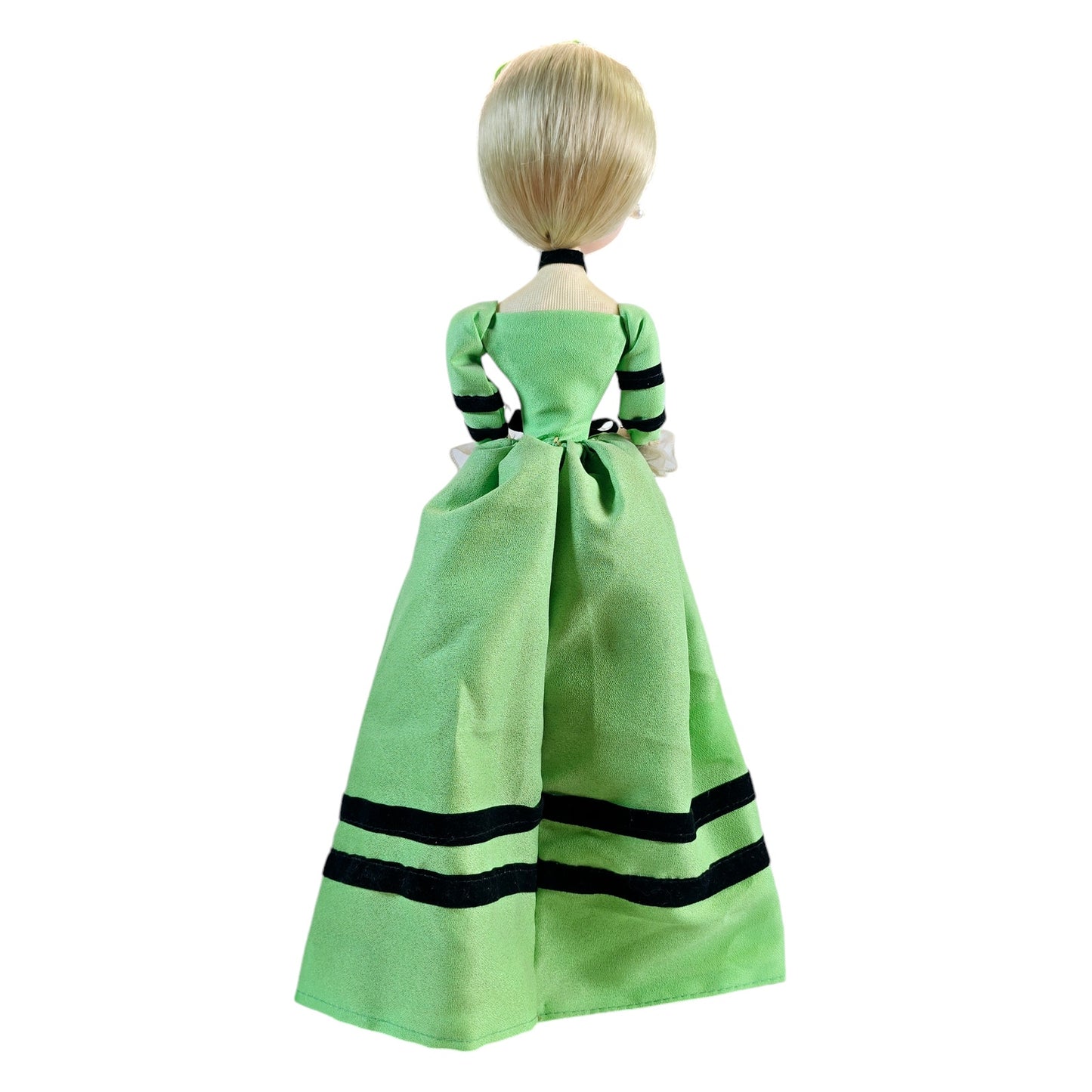 1970s Bradley Doll in Green Dress READ, Soft Body Doll, Posable