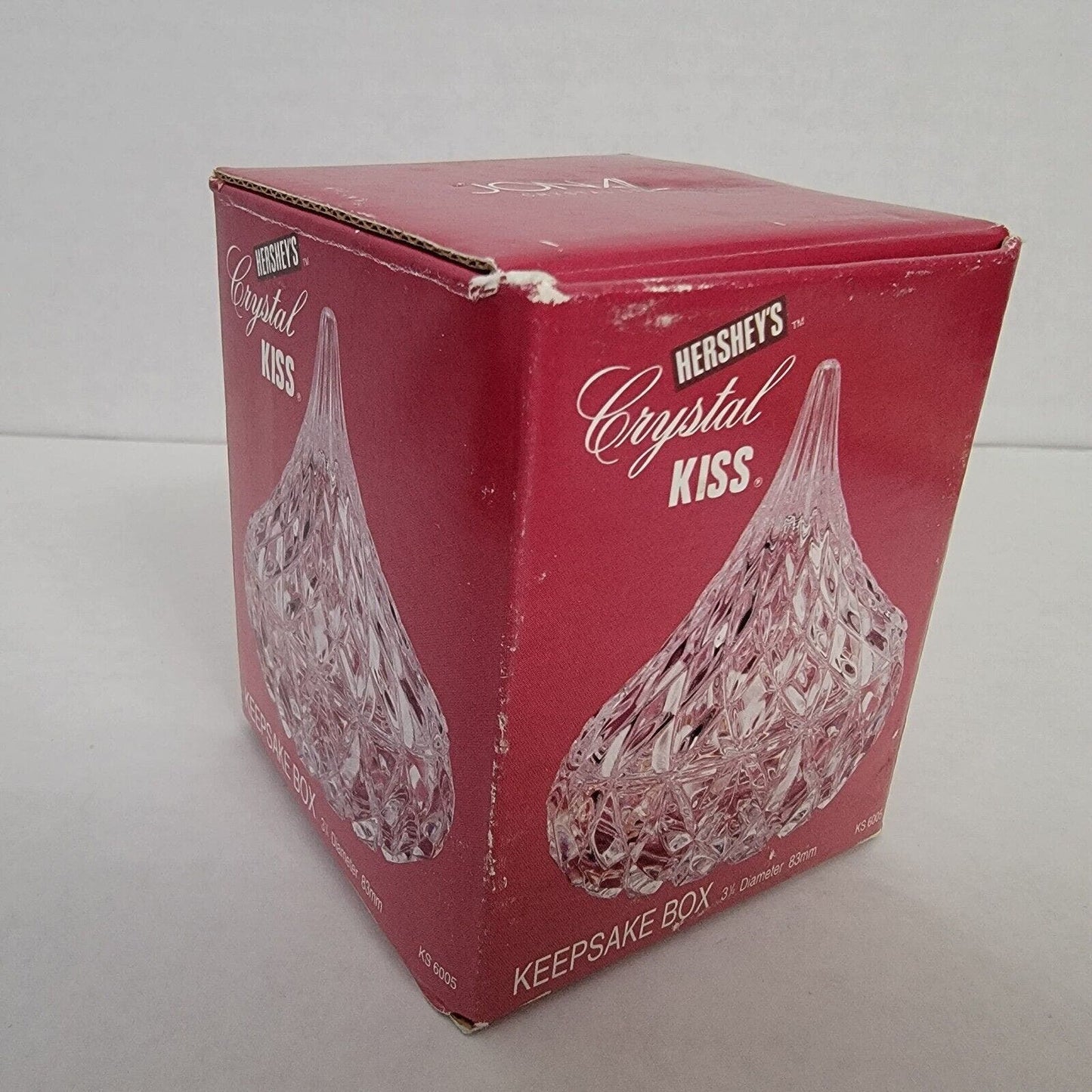 Hershey's Crystal Kiss Candy Dish, Hershey's Kiss Keepsake Box with Original Box