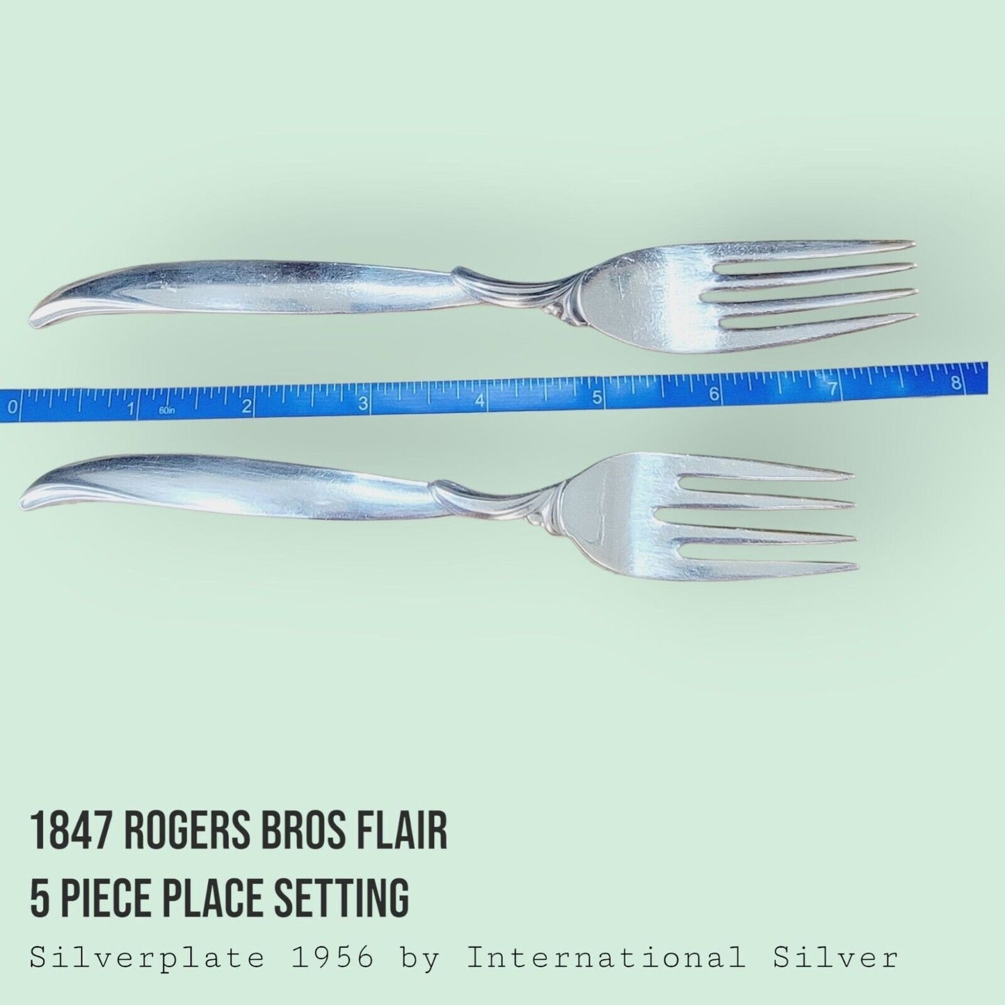 Vintage 1847 Rogers Bros FLAIR Silverplate 5-Piece Place Setting