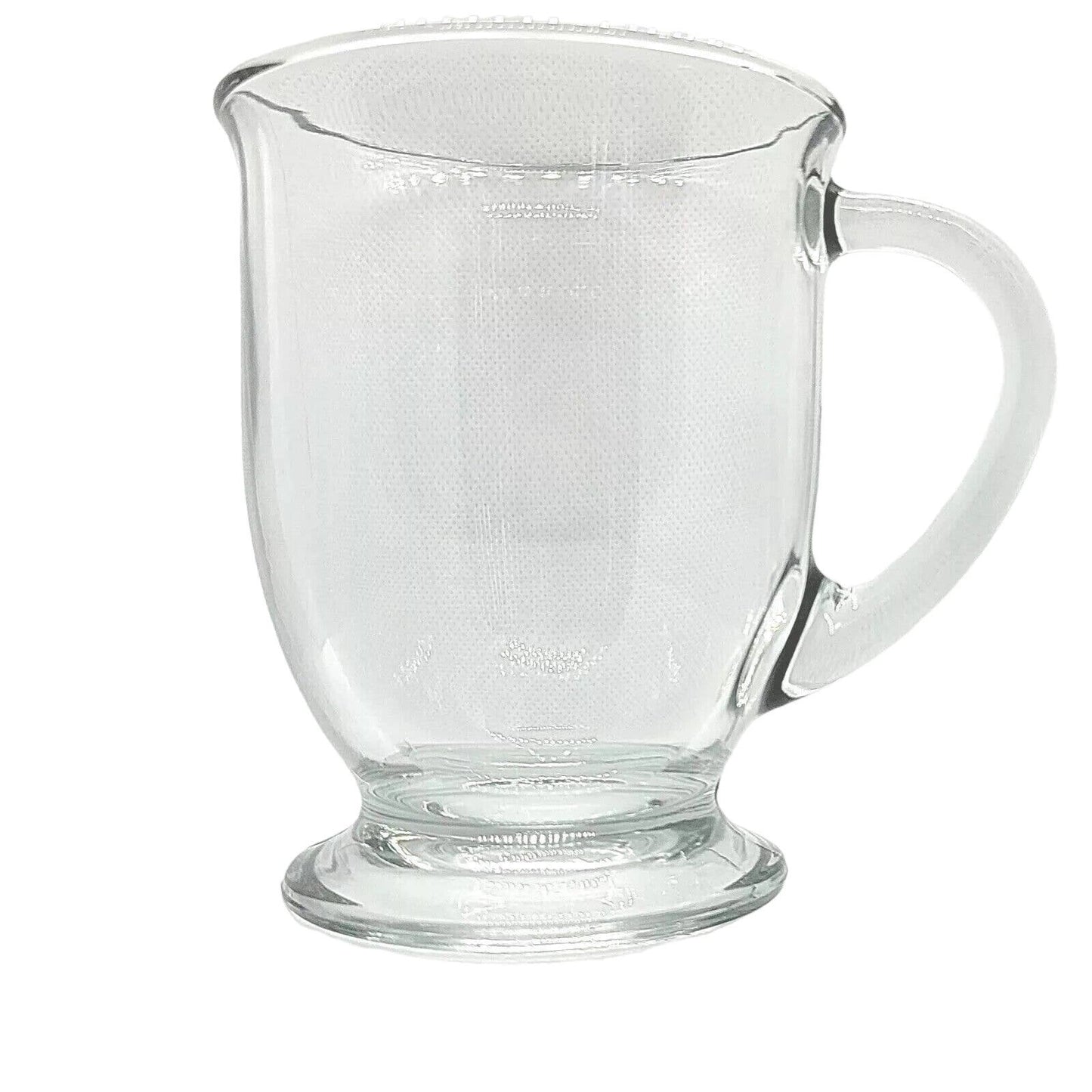 Anchor Hocking Glass Coffee Mug, Large Size Coffee Mug, Glass Coffee Mug