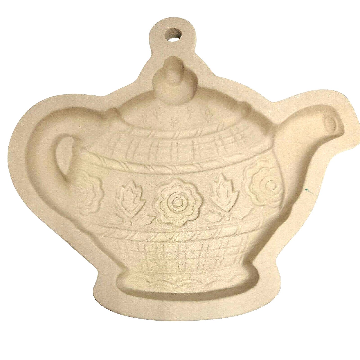 Vintage Cookie Mold, Mary Engelbreit ME Stoneware TEAPOT Cookie Craft Mold 1999- Fredrick Janice