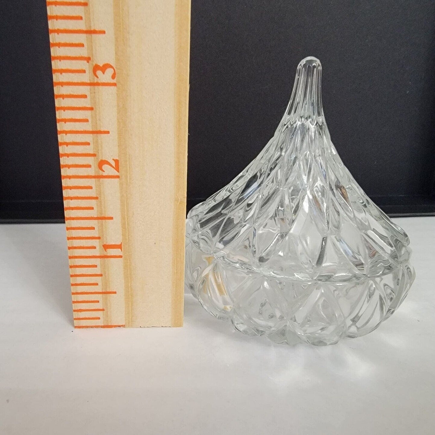 Hershey's Crystal Kiss Candy Dish, Hershey's Kiss Keepsake Box with Original Box