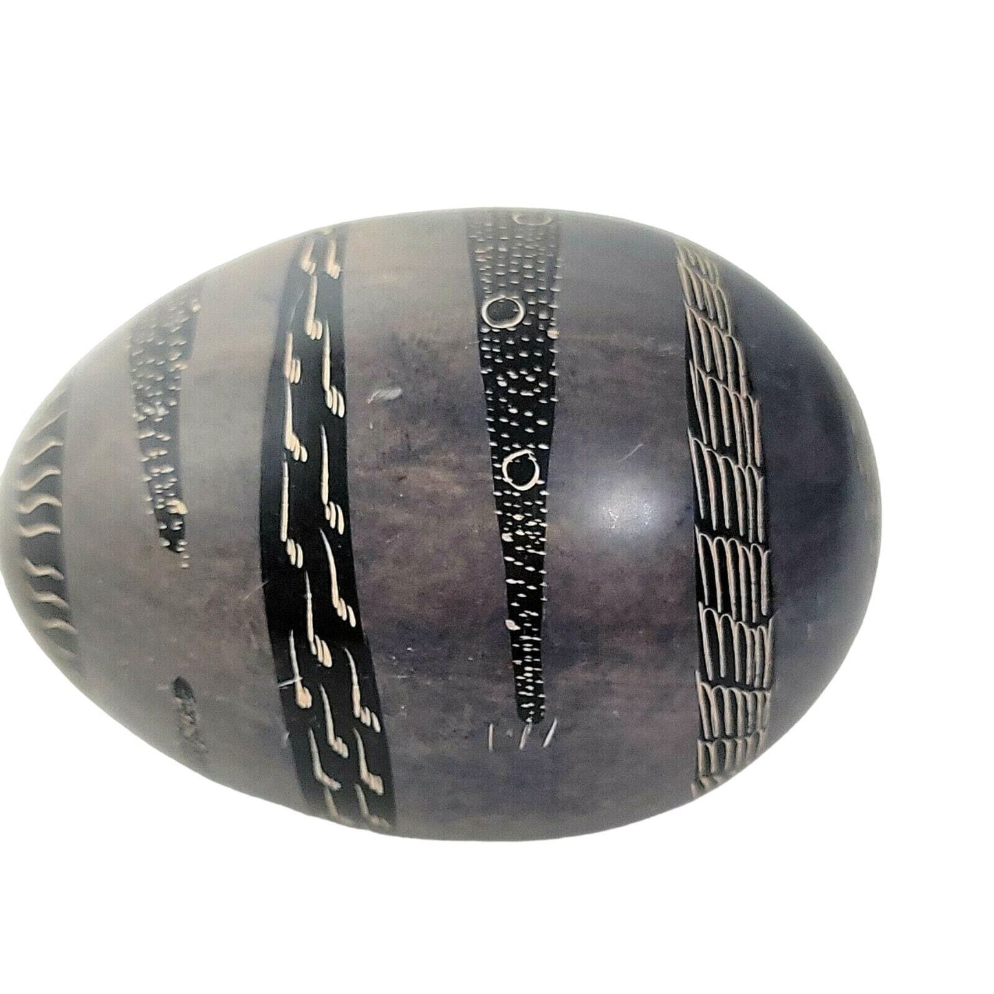 Soapstone Eggs, Set of 2 African, Decorative Stone Egg Paperweight, Easter Decor