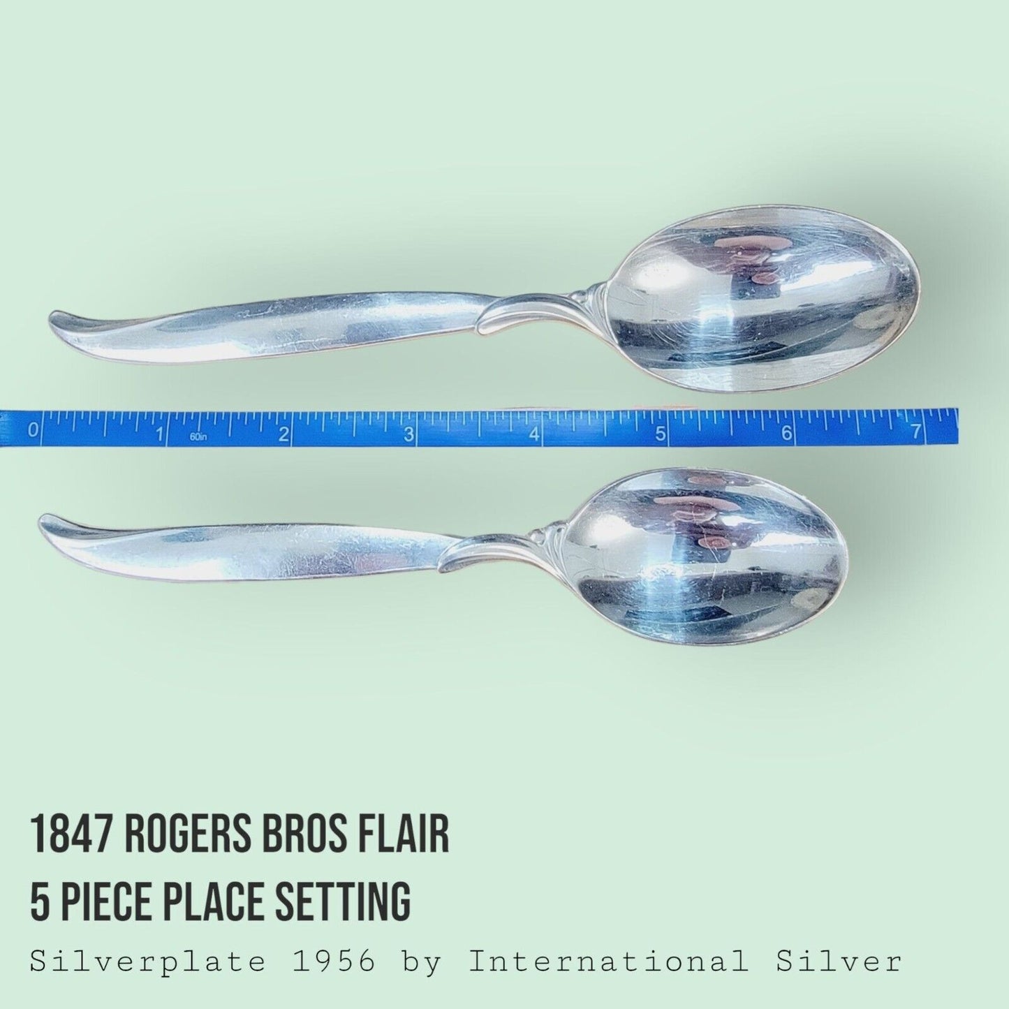 Vintage 1847 Rogers Bros FLAIR Silverplate 5-Piece Place Setting