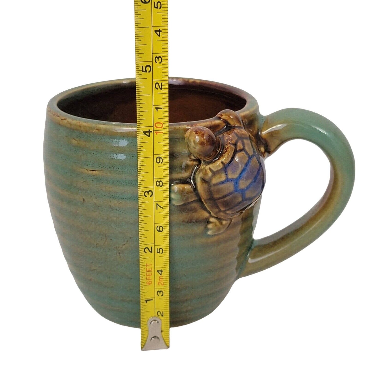 Turtle Coffee Mug, Art Pottery Turtle Mug, Ceramic Turle Coffee Mug Pacific Home