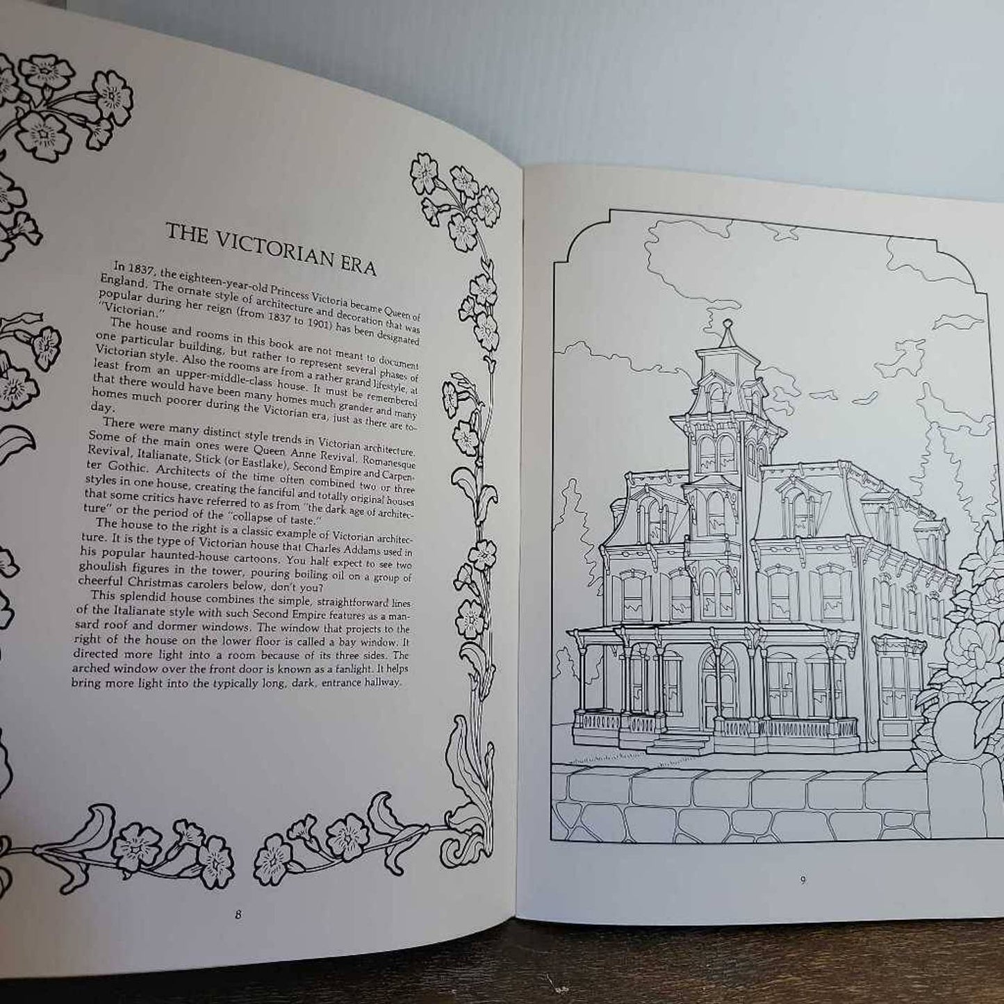 Vintage Dover Coloring Book The Victorian House Daniel Lewis Kristin Helberg