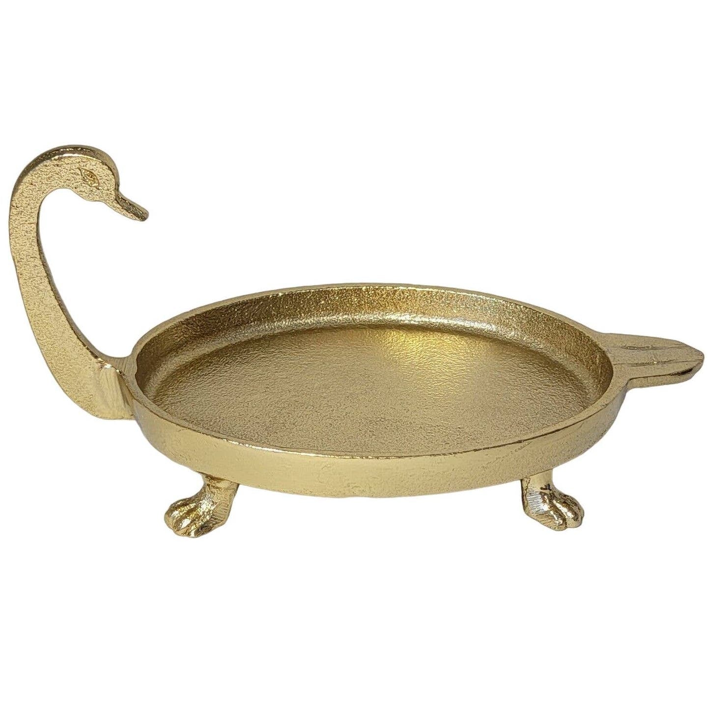 GOLD BOHO Swan Figurine, Decorative Glam Gold Swan Trinket Dish, Opalhouse