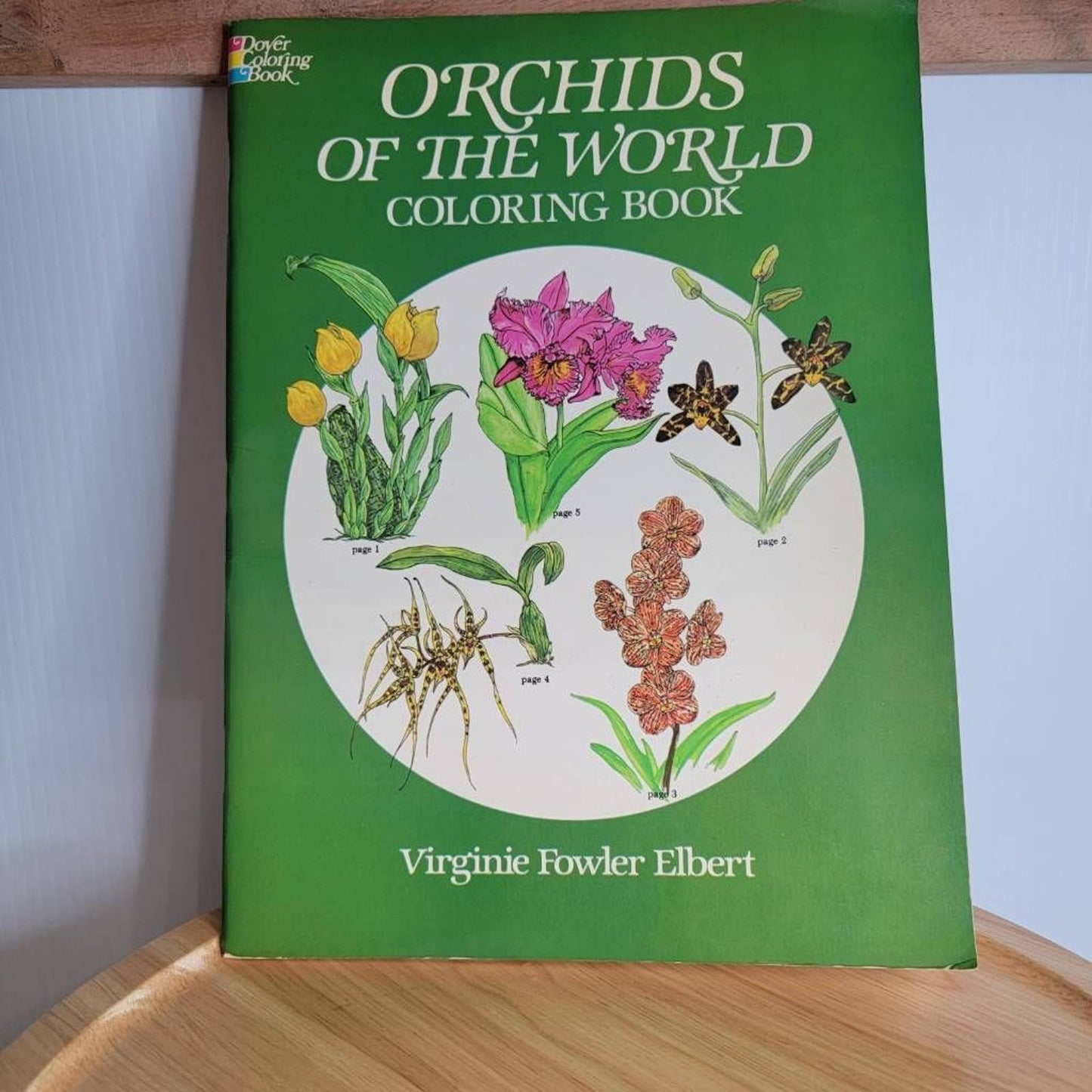 Vintage Dover Coloring Book Orchids of The World Virginie Fowler Elbert