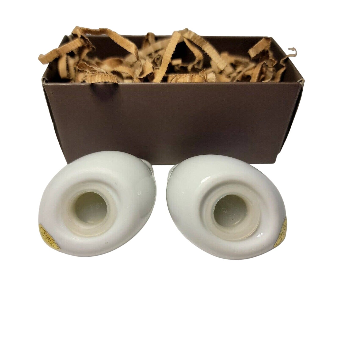 Weddingstar Love Birds Salt Pepper Shakers White Porcelain Dream Nest Modern