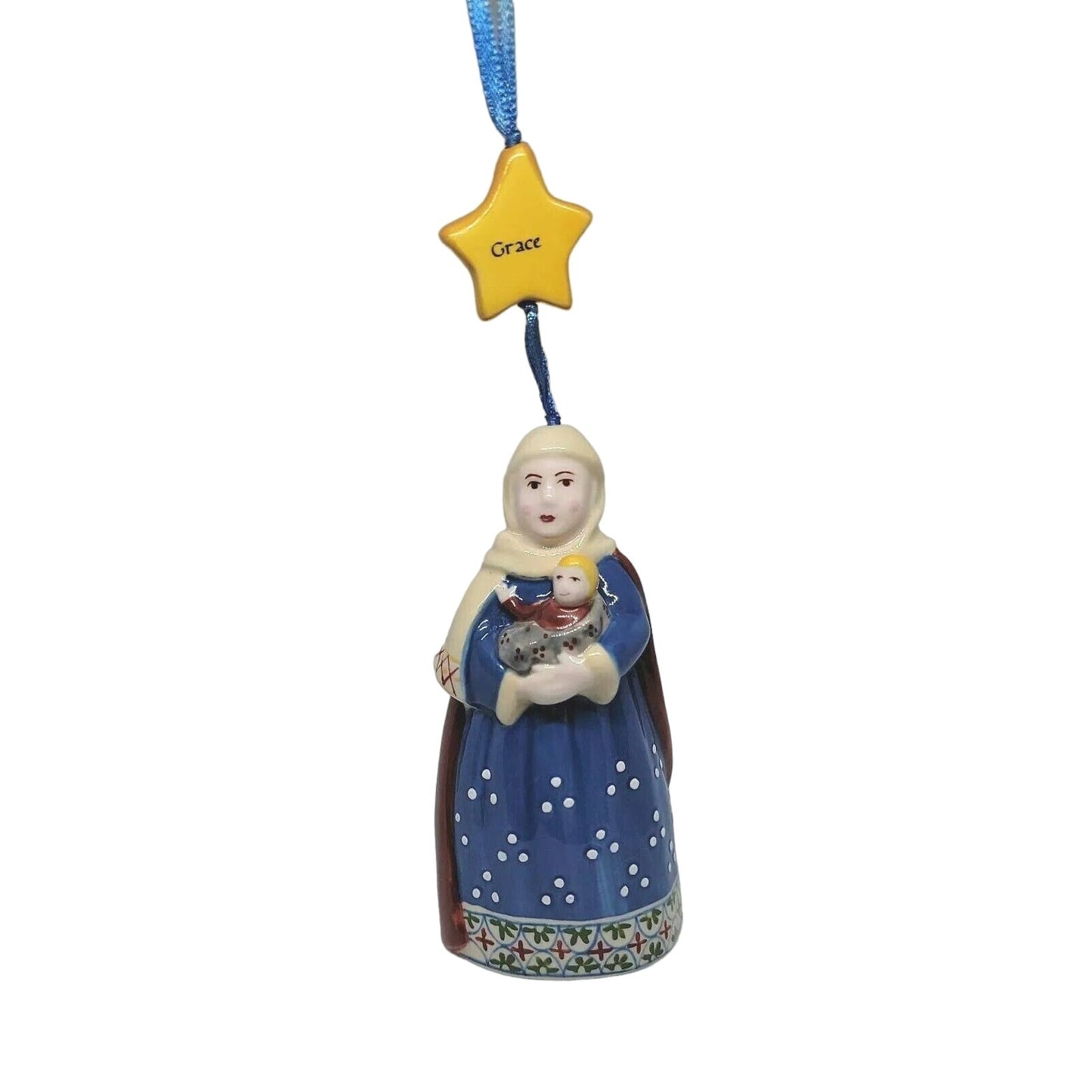 Mary "Grace" Christmas Ornament Bell, Winter's Star 2004 Hal for Demdaco