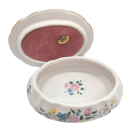 Heritage House Melodies Music Box Porcelain Some Enchanted Evening, Valentine's