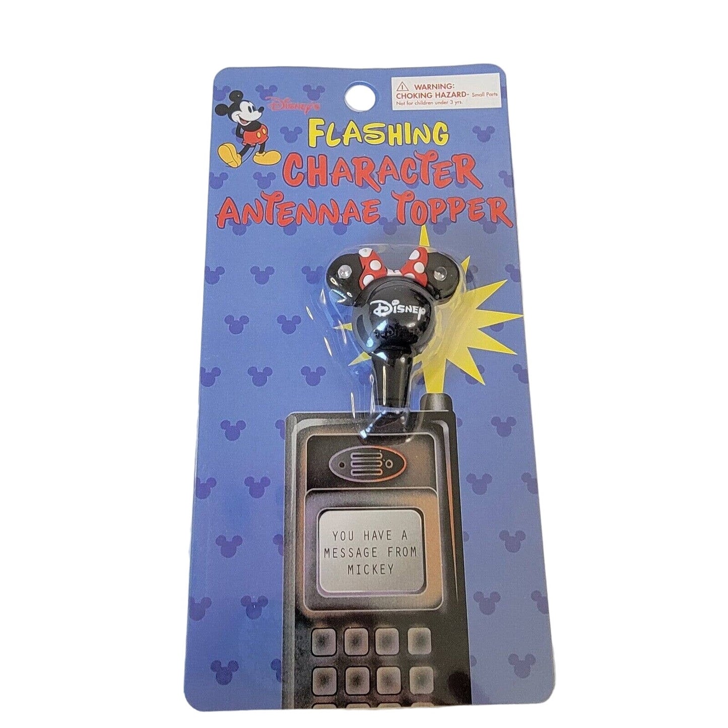 Vtg Disney Flashing Cell Phone Antenna Topper Minnie Mouse Nostalgia Disneyana