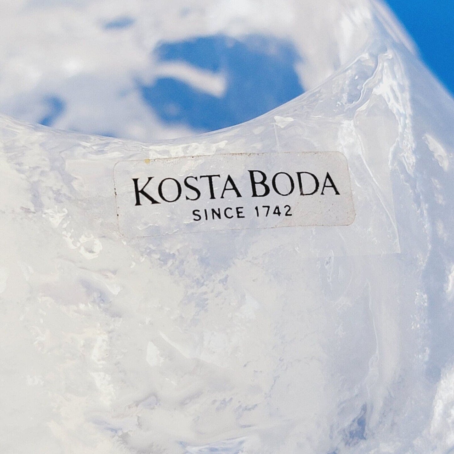 Kosta Boda Sweden Snowball Votive Tea Light Candle Holder