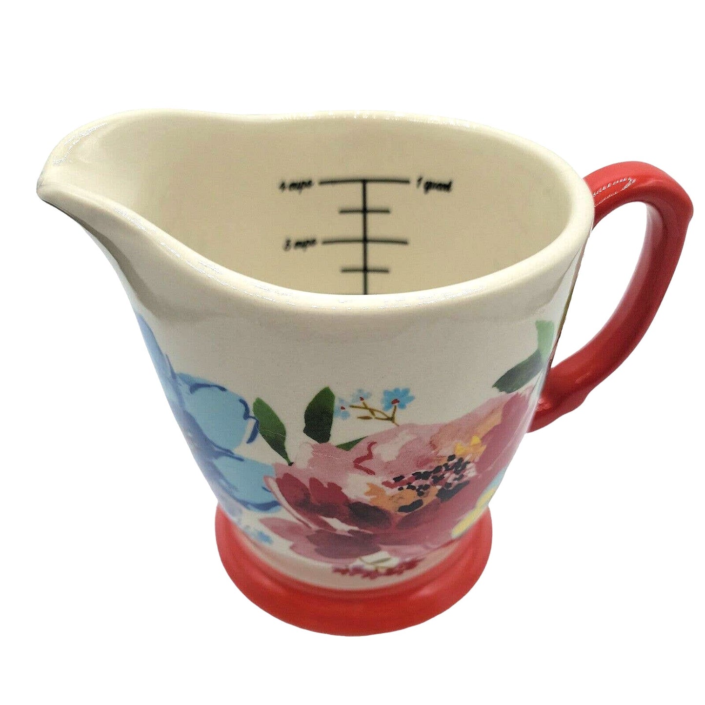 AS IS Pioneer Woman Measuring Cup / Pitcher Spring Bouquet Collection, 4 cups