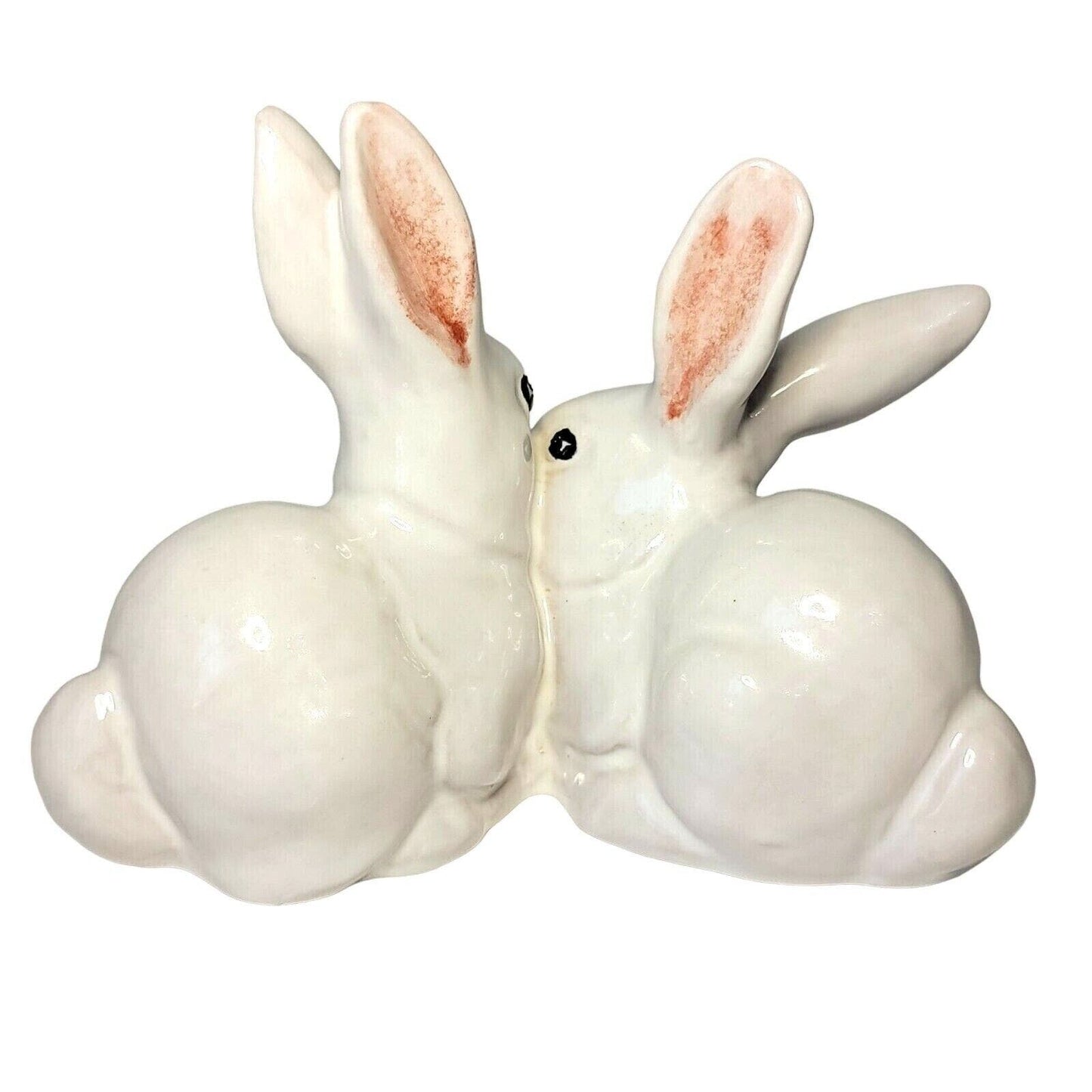 Vintage Italian Bunny Figurines, Easter Decor, Spring Decor, AS IS