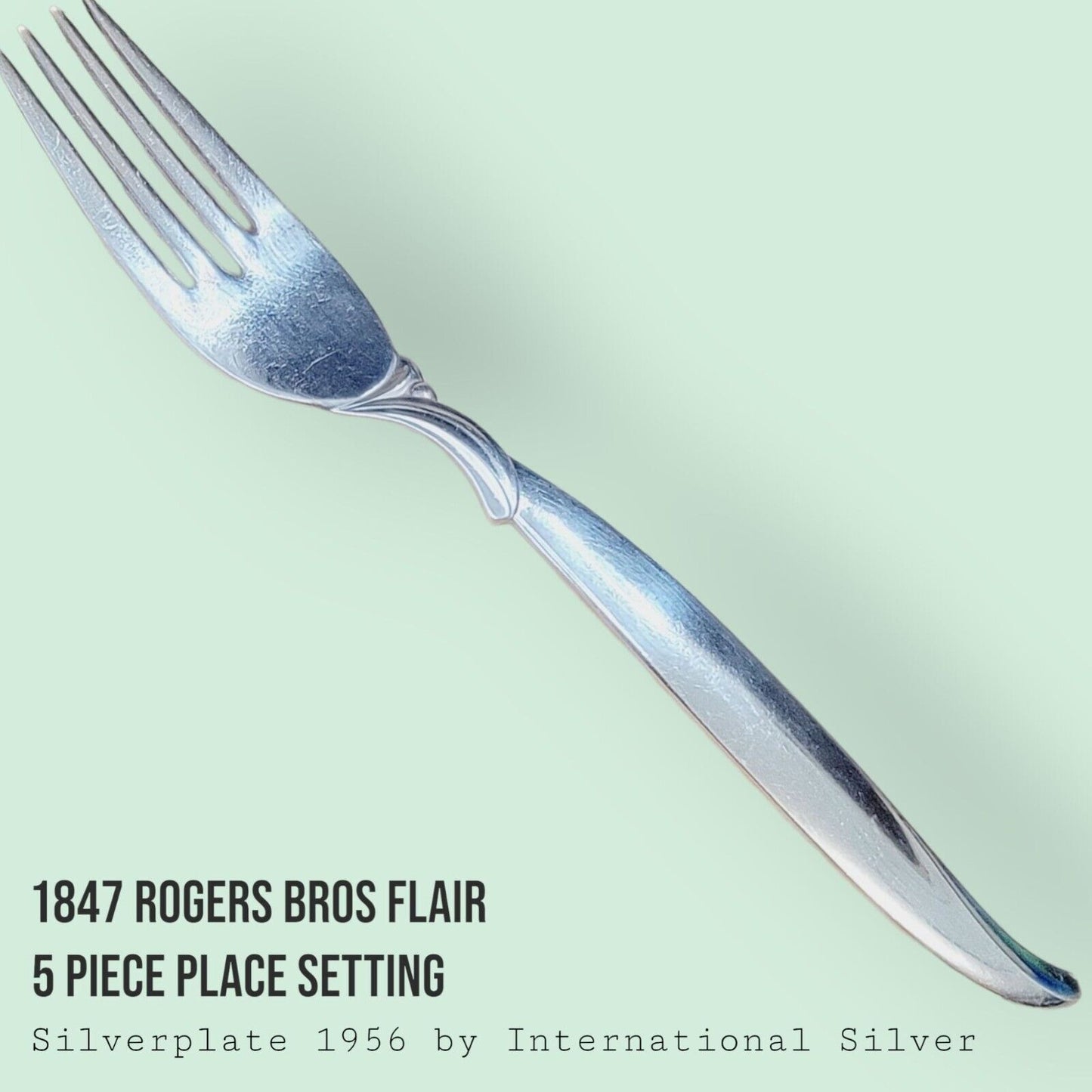 Vintage 1847 Rogers Bros FLAIR Silverplate 5-Piece Place Setting