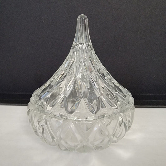 Hershey's Crystal Kiss Candy Dish, Hershey's Kiss Keepsake Box with Original Box