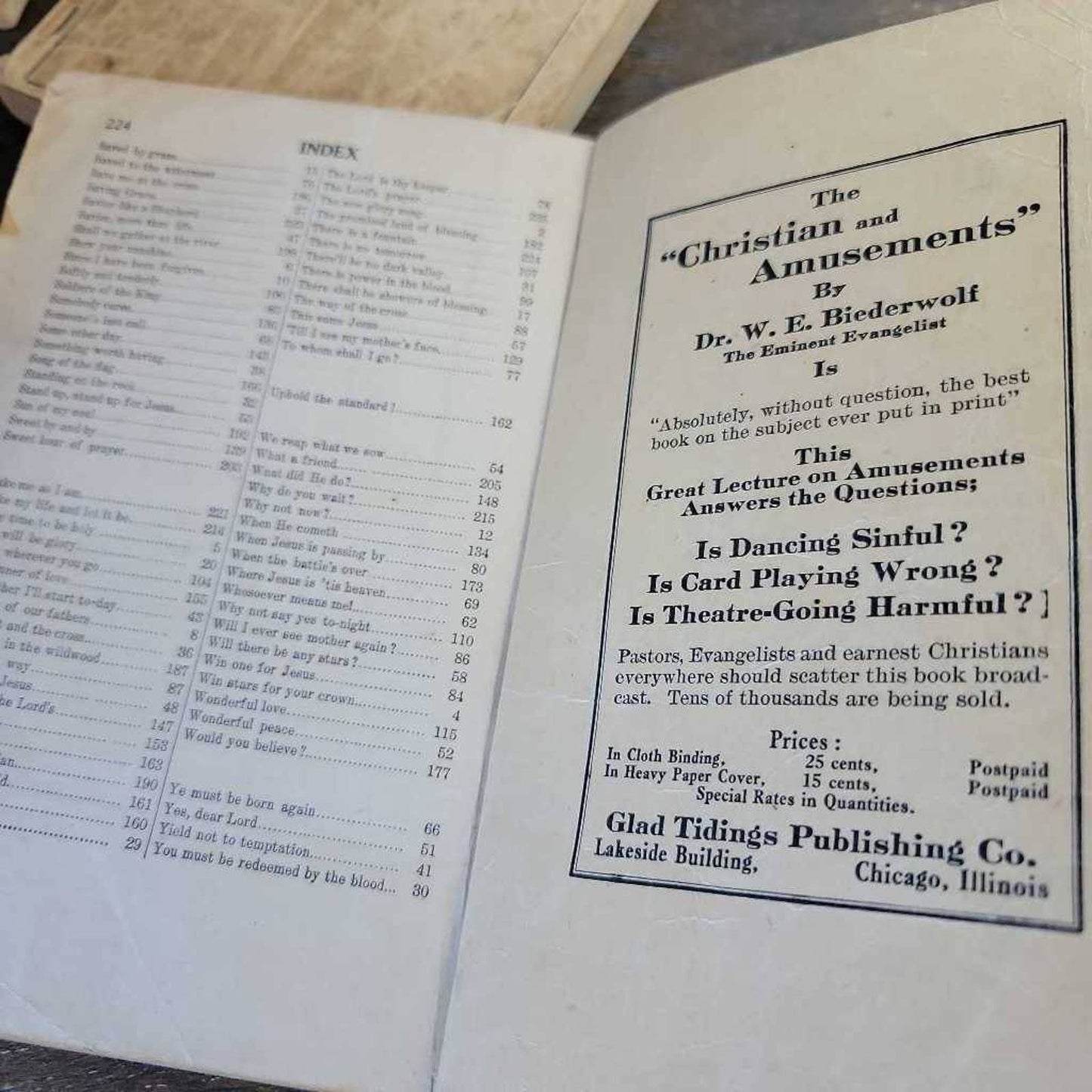 3 Antique Hymn Books Great Revival 1911-23 Christian Dark Academia Decor