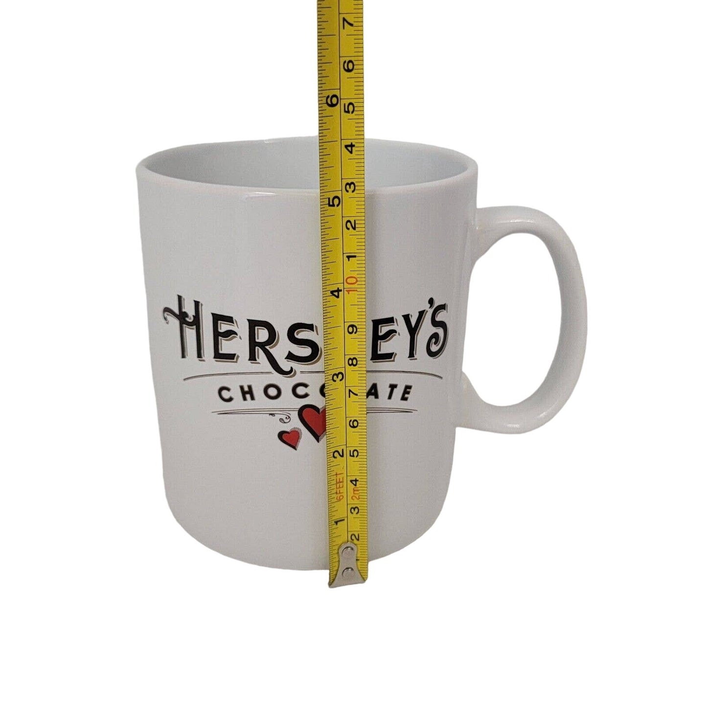 Large Hershey's Mug Hershey's Chocolate Coffee Cup Red Hearts Valentine's Mug