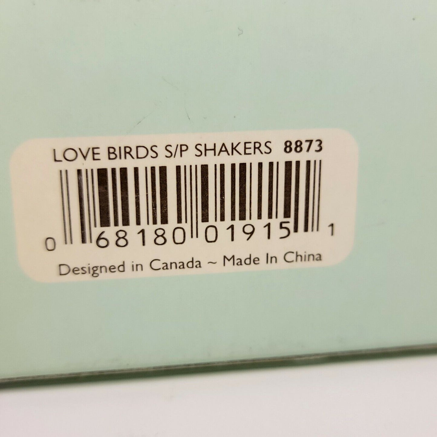 Weddingstar Love Birds Salt Pepper Shakers White Porcelain Dream Nest Modern