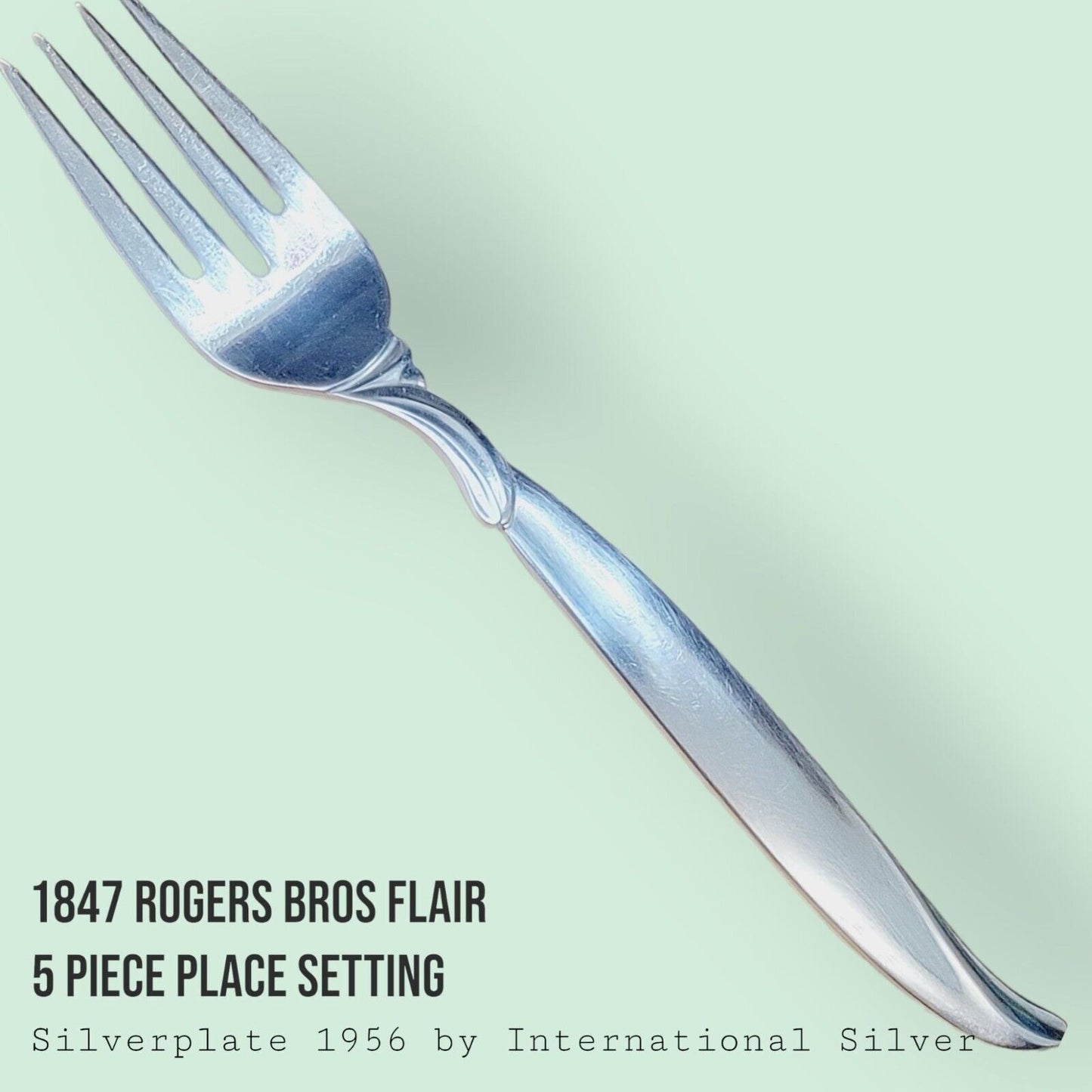 Vintage 1847 Rogers Bros FLAIR Silverplate 5-Piece Place Setting