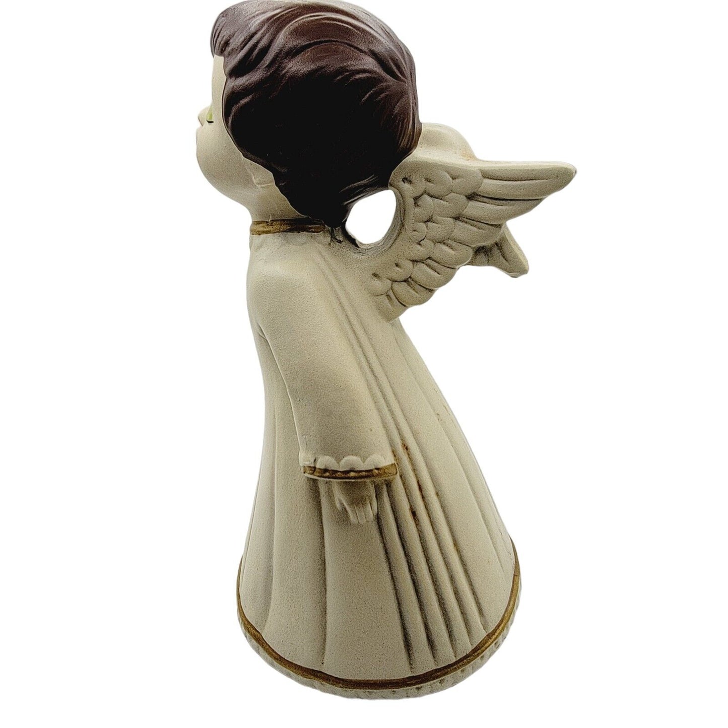 Vintage Christmas Kissing Angel Choir Girl Ceramic Figurine Japan Vintage Angel