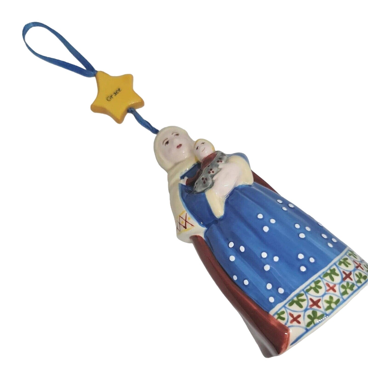 Mary "Grace" Christmas Ornament Bell, Winter's Star 2004 Hal for Demdaco