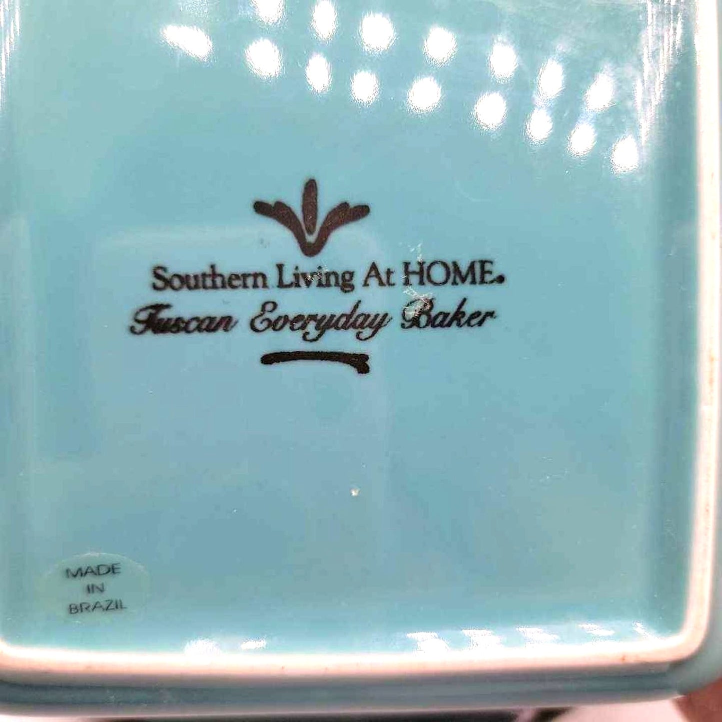 Southern Living At HOME Tuscan Everyday Baker Blue Ceramic Designer Bakeware