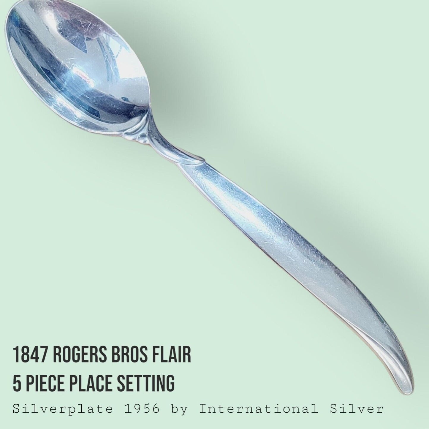 Vintage 1847 Rogers Bros FLAIR Silverplate 5-Piece Place Setting