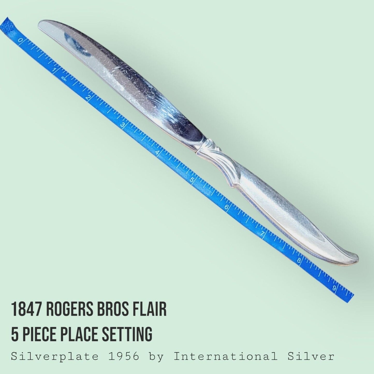 Vintage 1847 Rogers Bros FLAIR Silverplate 5-Piece Place Setting