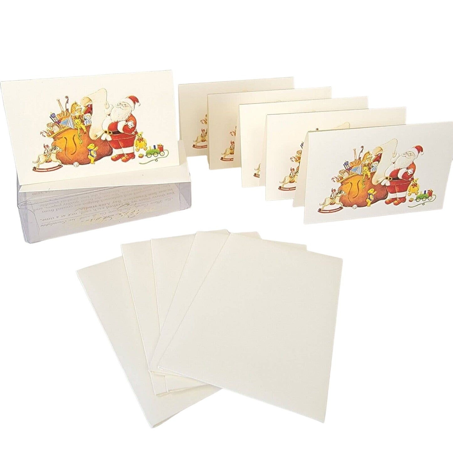 6 Paula Skene Embossed Christmas Gift Cards and Envelopes, Place Cards Gift Tags