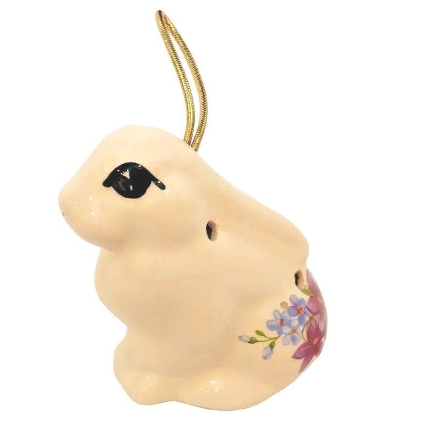 Vintage Potpourri Holder Porcelain Bunny Pomander Lownds-Pateman Easter Ornament